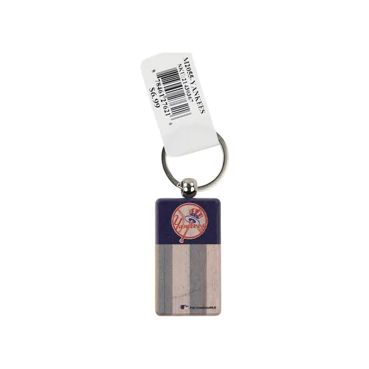 Porte-clés drapeau rectangulaire des Yankees de New York