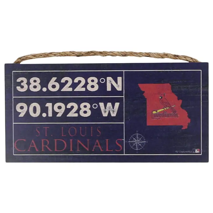 Enseigne des coordonnées horizontales des St. Louis Cardinals