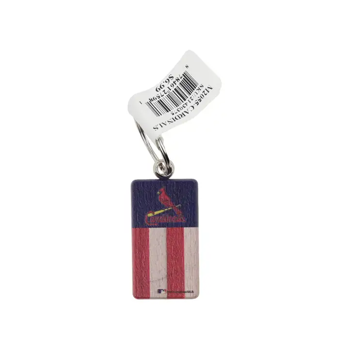 Porte-clés drapeau rectangulaire des Cardinals de St. Louis
