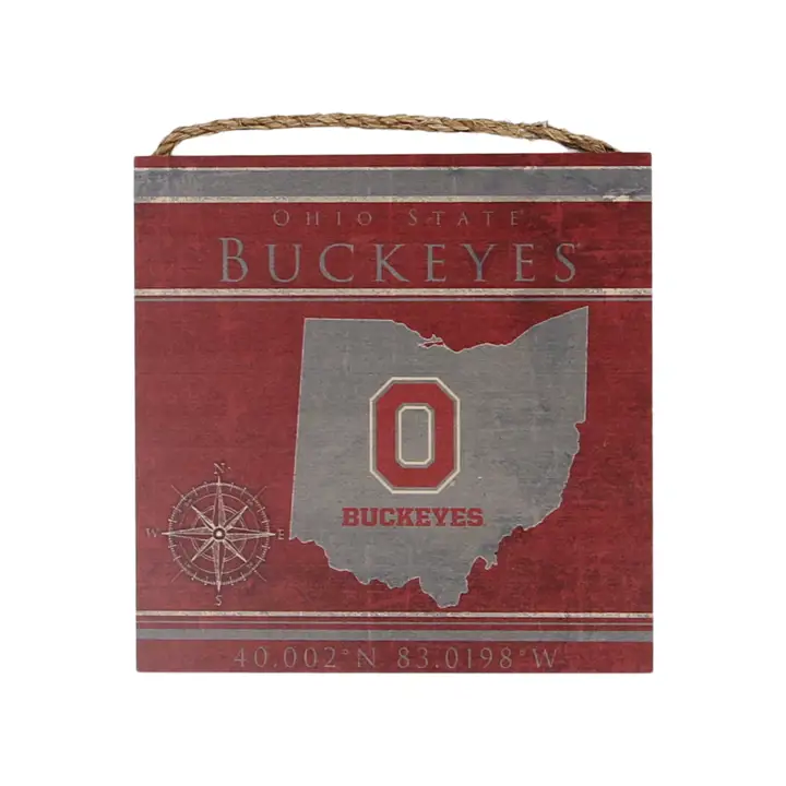 Panneau 10x10 Coordonnées Buckeyes d'Ohio State