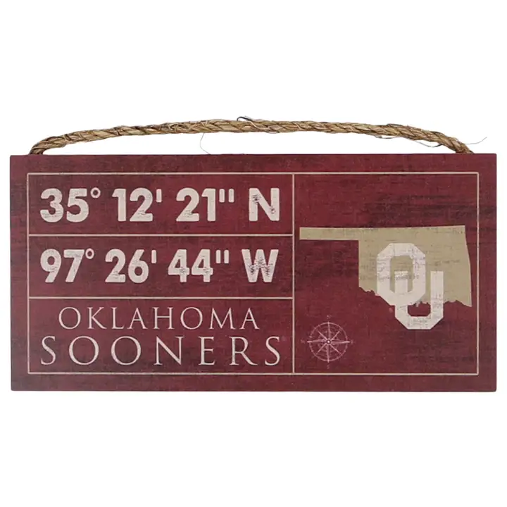 Panneau de coordonnées horizontales des Oklahoma Sooners