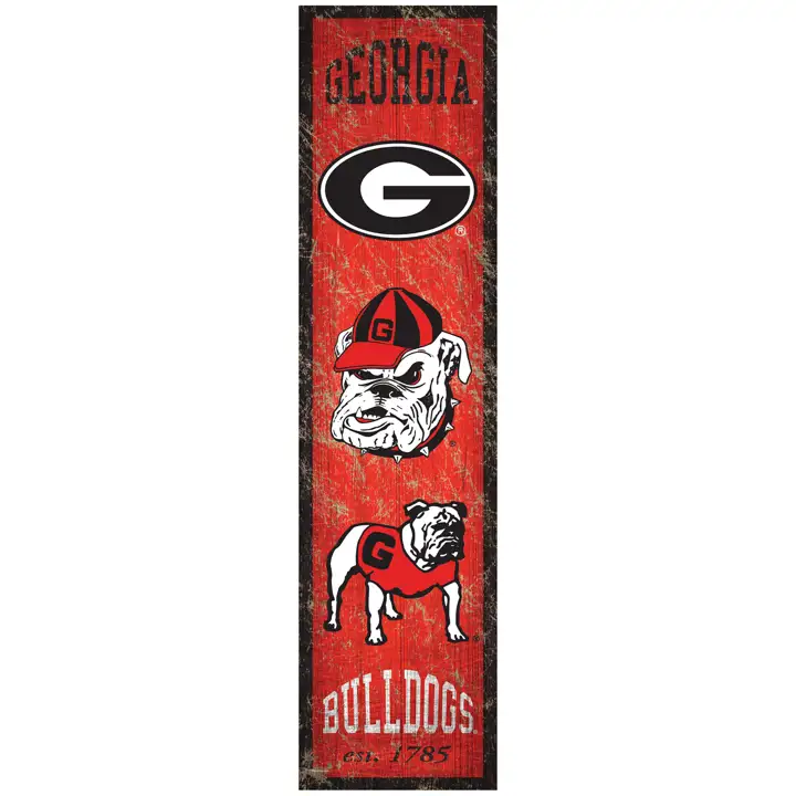 Support-photo décoratif « Block » Georgia Bulldogs