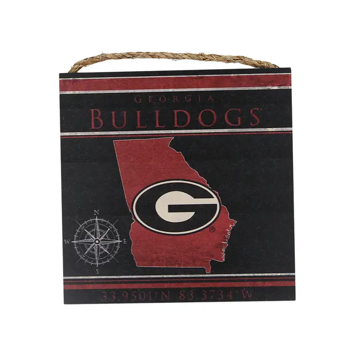 Panneau de coordonnées des Georgia Bulldogs - 10 x 10 ast