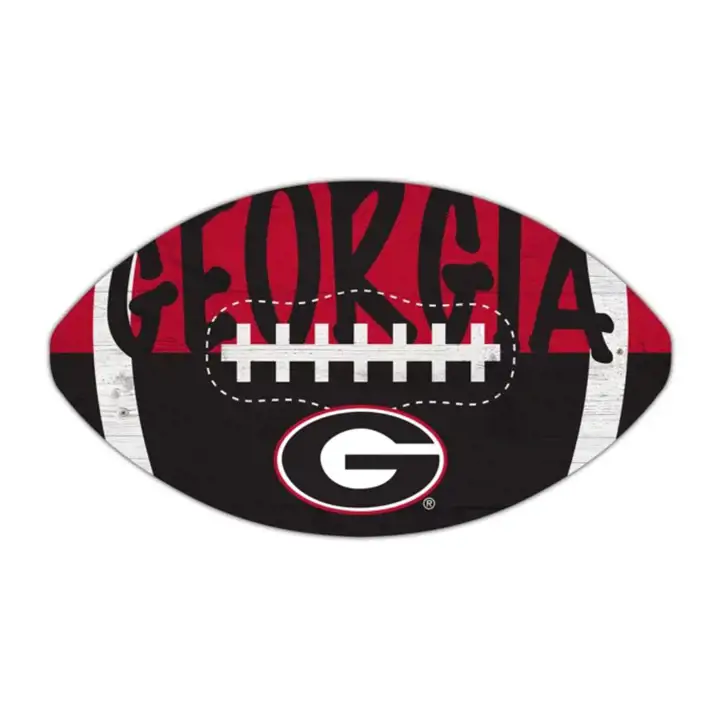 "Panneau Découpé Football Bulldogs de Géorgie - 12\" ast"