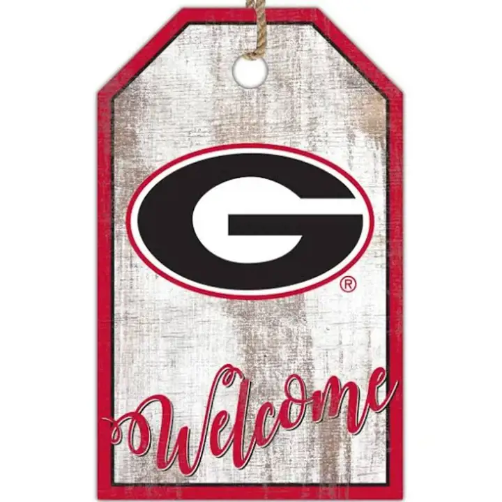 Étiquette d'équipe des Georgia Bulldogs - 11 x 19 ast