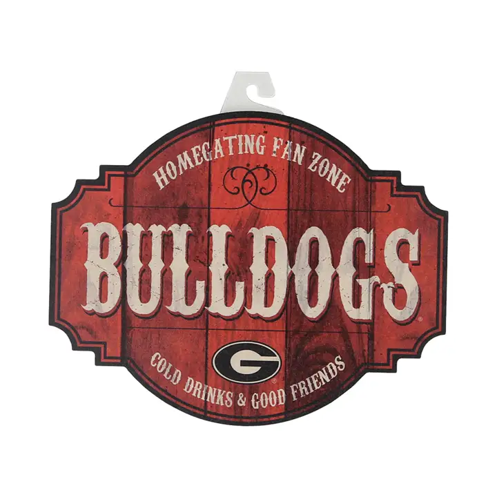 "Enseigne de taverne Georgia Bulldogs 12" Homegating ast"