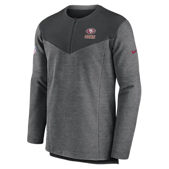 SAN FRANCISCO 49ERS NFL Sweat-shirt 1/2 Zip 22 blk