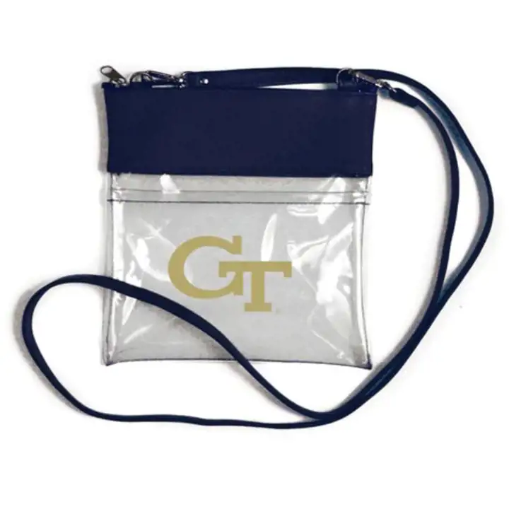 Sac à bandoulière transparent Georgia Tech Yellow Jackets ast