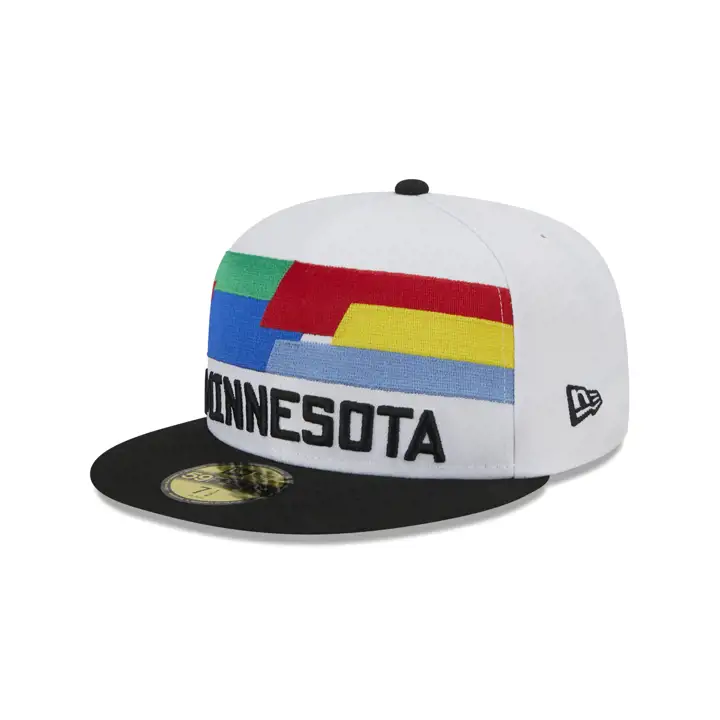 Casquette 59FIFTY Minnesota Timberwolves NBA City Edition 2022 blanc/noir