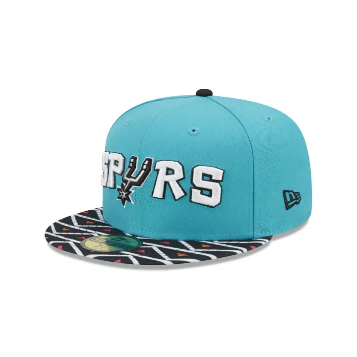 San Antonio Spurs NBA City Edition 2022 59FIFTY sarcelle/noir/rose
