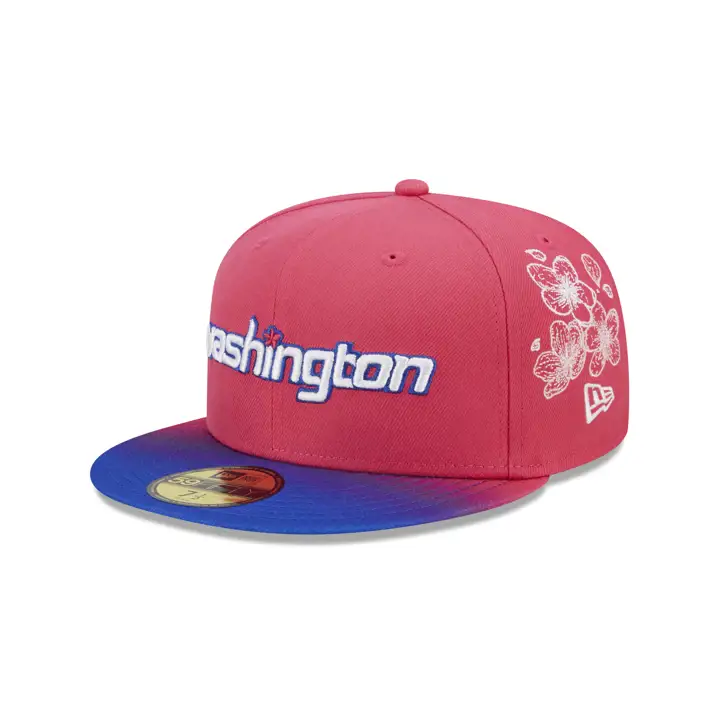 Casquette 59FIFTY NBA City Edition 2022 des Washington Wizards rose/bleu/noir