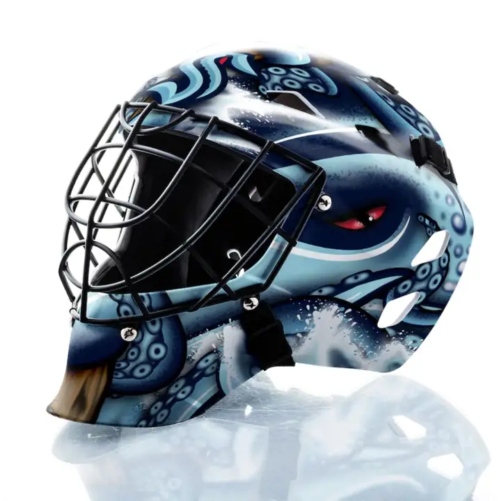 Masque de gardien de but Kraken LNH réplique Ast