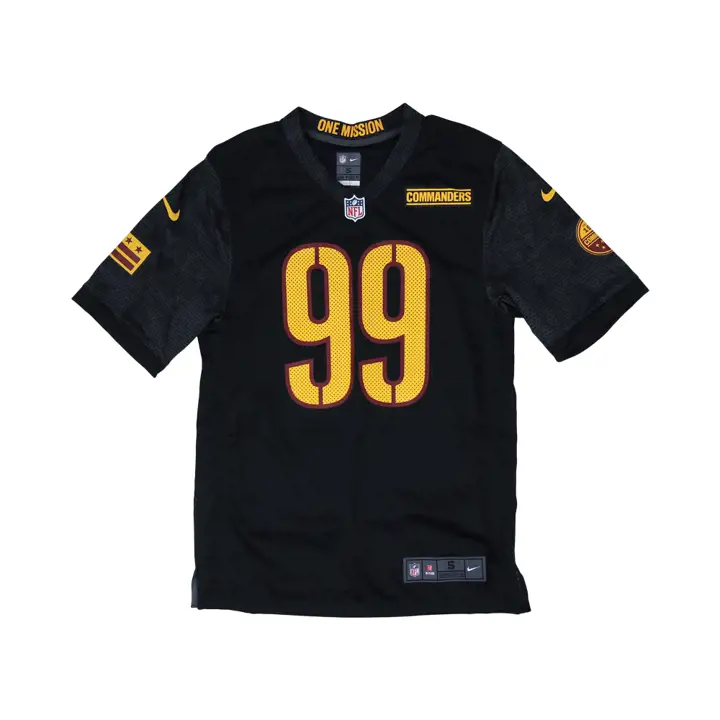Maillot de match NFL Washington Commanders Chase Young noir