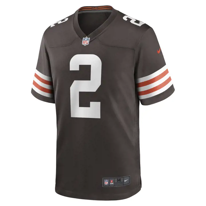 Maillot de match NFL Amari Cooper des Cleveland Browns, marron