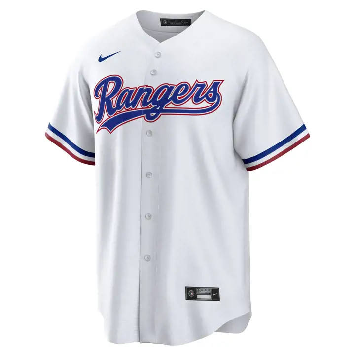 Maillot de baseball officiel des Texas Rangers MLB réplique de joueur Corey Seager