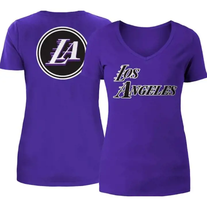 T-shirt Femme NBA Logo City Edition LA LAKERS 22 VIOLET