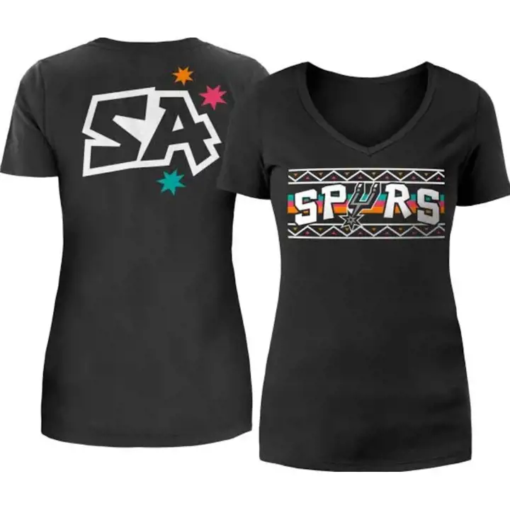 T-shirt à logo femme SAN ANTONIO SPURS NBA City Edition 22 BLK