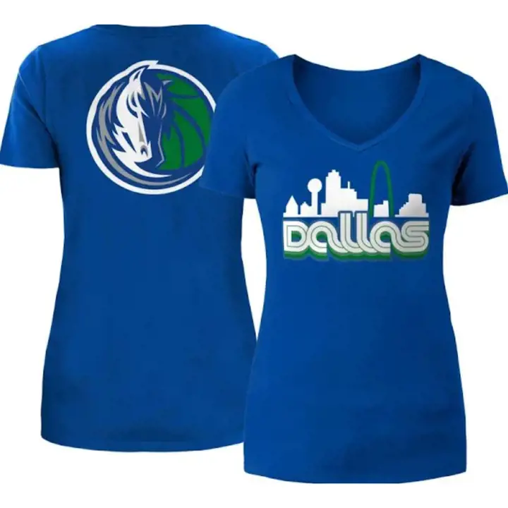 T-shirt DALLAS MAVERICKS NBA City Edition Femme Logo 22 BLEU