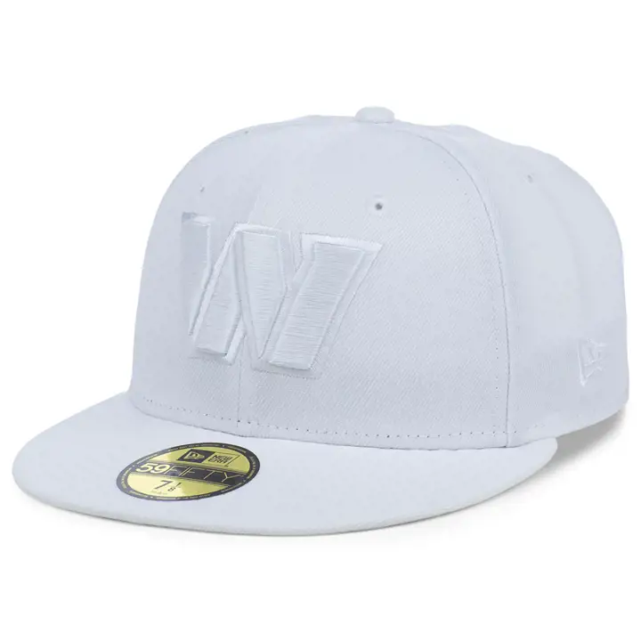 Casquette 5950 des Washington Commanders de la NFL, blanche/blanche