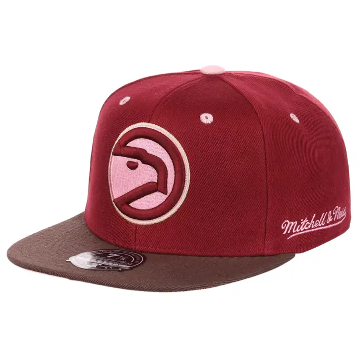 Casquette ajustée des Atlanta Hawks NBA Brown Sugar Bacon Remix rouge/marron/rose