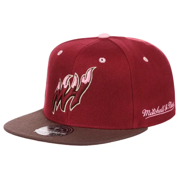 Casquette ajustée Miami Heat NBA Brown Sugar Bacon Remix rouge/marron/rose HW