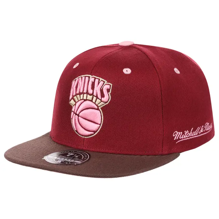 Casquette New York Knicks NBA Brown Sugar Bacon Remix ajustée rouge/marron/p