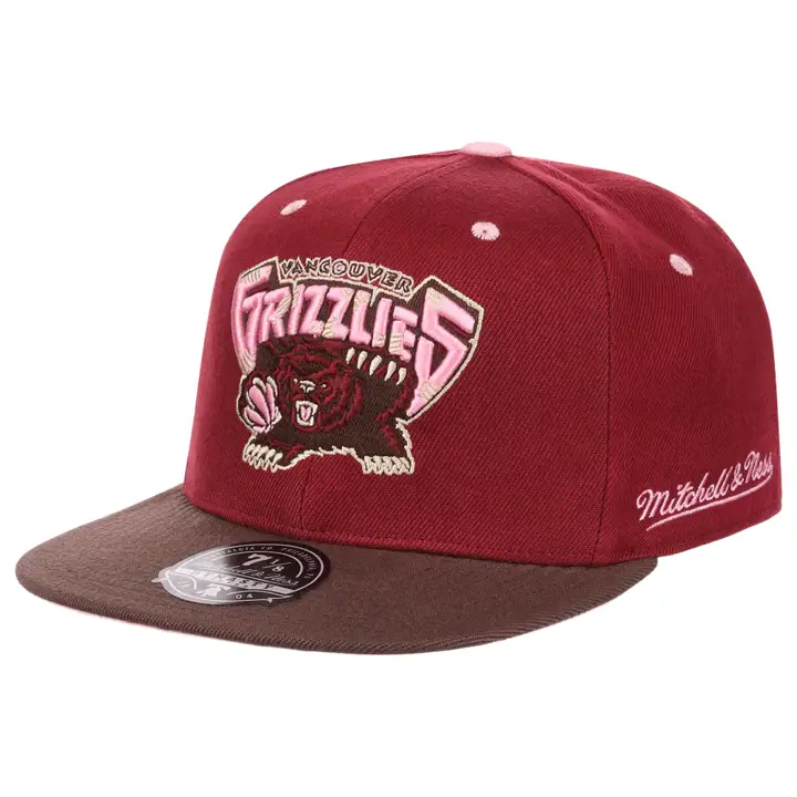 Vancouver Grizzlies NBA Brown Sugar Bacon Remix Ajustée rouge/b