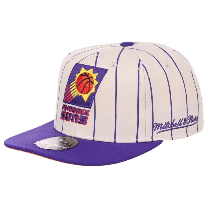 Phoenix Suns NBA Off White Pinstripe Coupe ajustée ivo/pur/org HWC