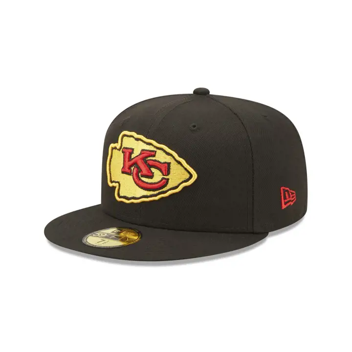 Casquette ajustée 59Fifty CK noire NFL Color UV Kansas City Chiefs