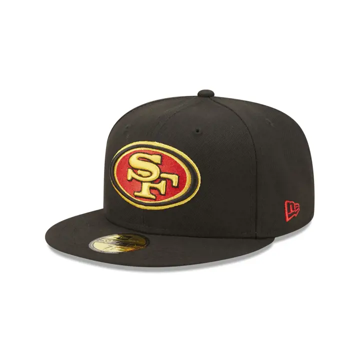 Casquette 59Fifty CK NFL San Francisco 49ers couleurs UV noir