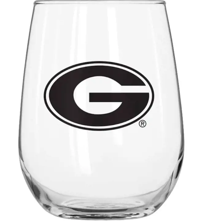 Verre à boisson courbé Georgia Bulldogs 16 oz pour jour de match