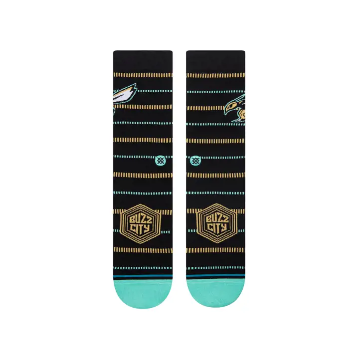 Chaussettes d'équipage Charlotte Hornets 23 City Edition