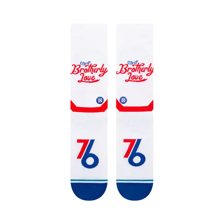 Chaussettes d'équipage Philadelphia 76ers 23 City Edition ast