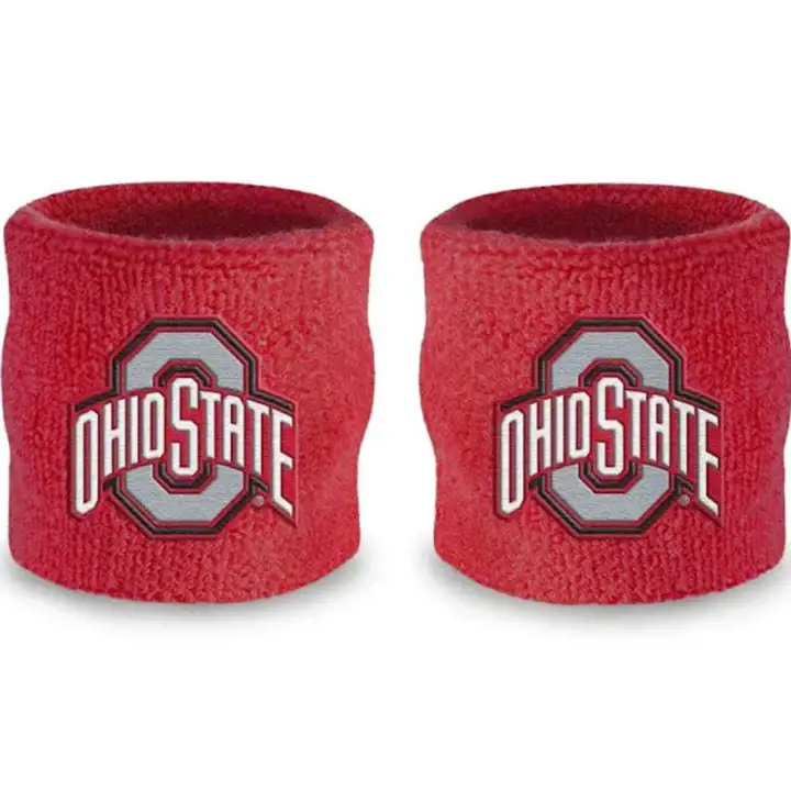 Lot de 2 bracelets Buckeyes de l'Ohio State rouges