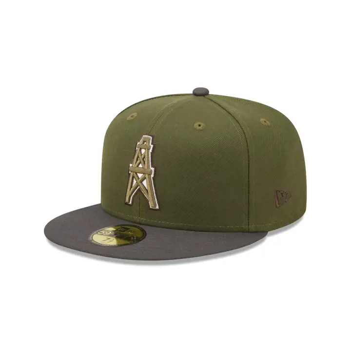 Casquette 59FIFTY NFL Color UV des Houston Oilers O/G olive/graphite