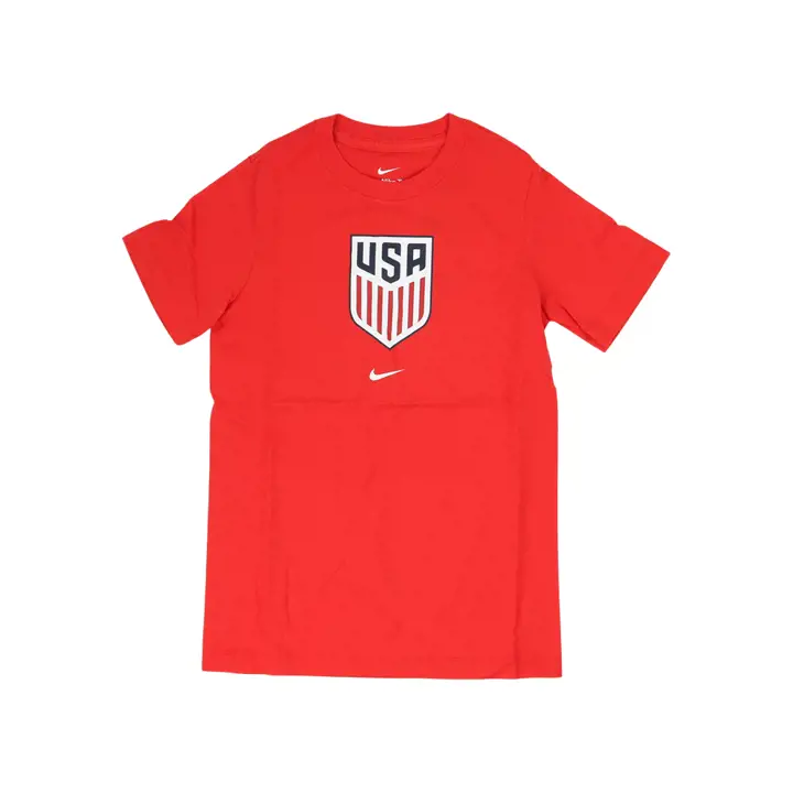 T-shirt enfant équipe nationale de football des États-Unis - Écusson ROUGE