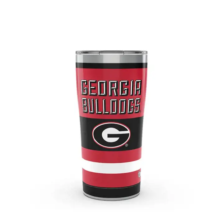 Georgia Bulldogs Gobelet isotherme en acier inoxydable, 590 ml, imprimé audacieux, NCAA