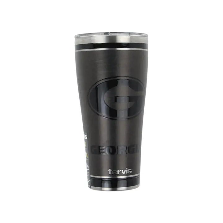 Gobelet en acier inoxydable noir 30 oz NCAA Georgia Bulldogs