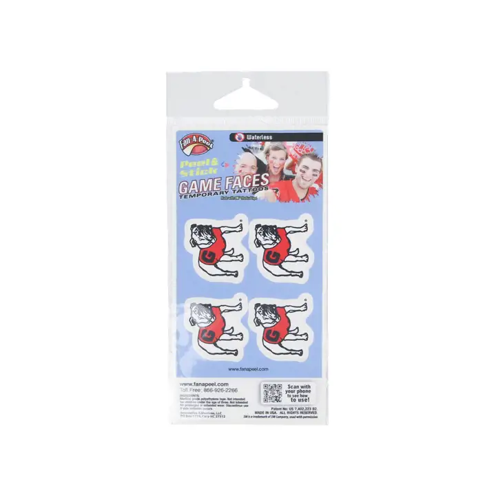 Bulldogs de la Géorgie Visages de Jeu Bulldog Immobile Sans Eau - 4 P
