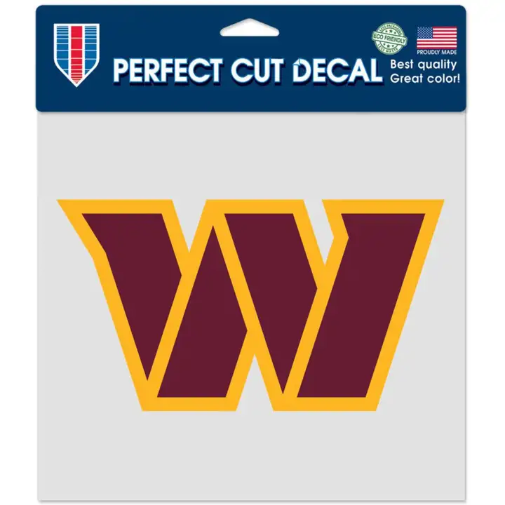 Décalque découpé Washington Commanders 8x8 – Couleur ast
