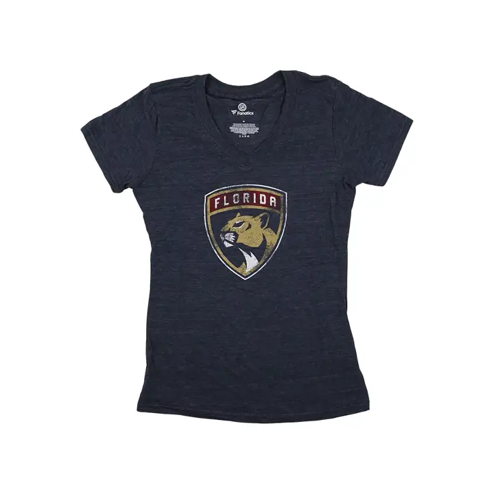 FL.PANTHER NHL T-shirt pour femme à logo vieilli 22 marine