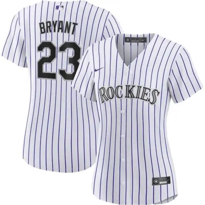Maillot réplique officiel MLB des Rockies Kris Bryant b/r