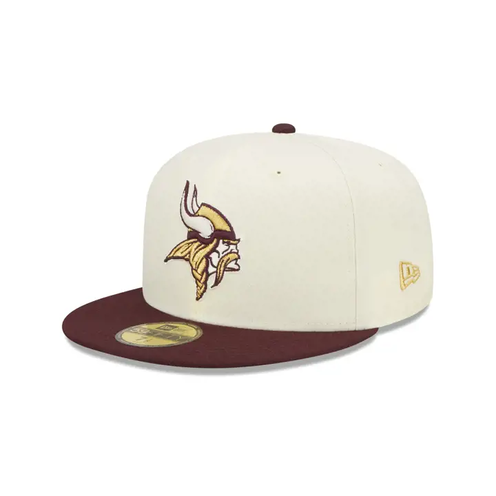 Casquette 59FIFTY NFL Minnesota Vikings couleur UV C/M ivoire/marron