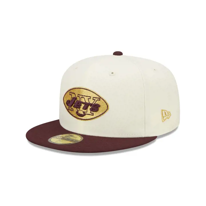 New York Jets NFL Color UV 59FIFTY C/M ivoire/marron