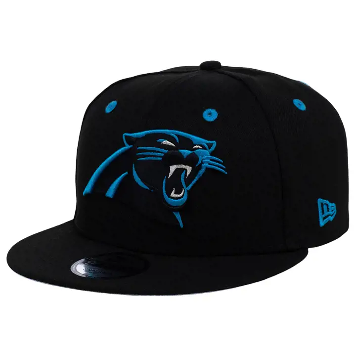 Casquette réglable noire NFL Pop 9FIFTY Carolina Panthers