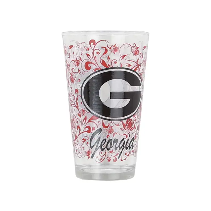 Verre mélangeur Georgia Bulldogs 16oz motif floral AST