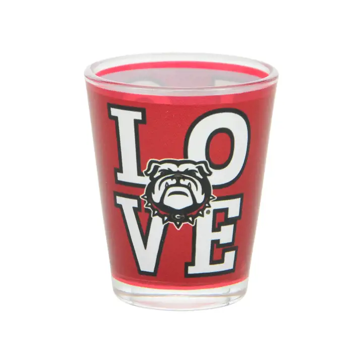Verre à liqueur Georgia Bulldogs 2 oz Love AST