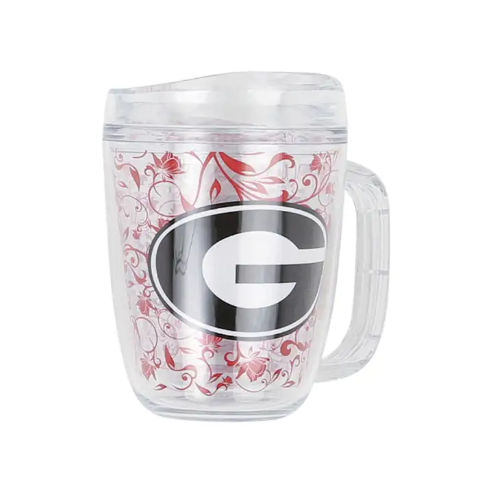 Mug Tritan Georgia Bulldogs 355 ml à motif floral AST