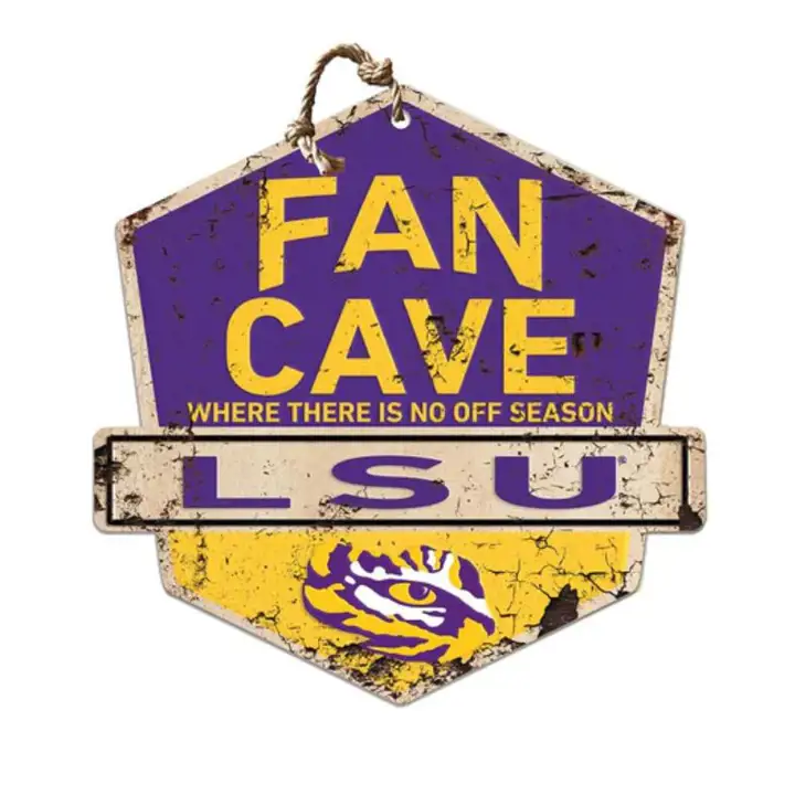 Enseigne L.S.U. Badge - Déco pour Fan Cave