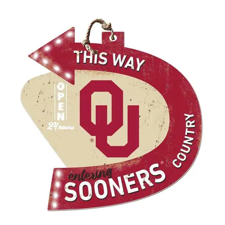 Panneau fléché Oklahoma Sooners - Esprit d'équipe ast